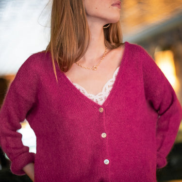 GILET GASPARD FRAMBOISE #couleur_framboise