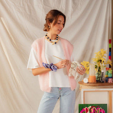 GILET BASILE ROSE PÂLE #couleur_rose-pâle