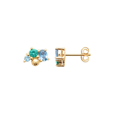 CLOUS ADELIE DORÉ / BLEU / VERT #couleur_doré-/-bleu-/-vert