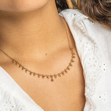 COLLIER EUGENIE DORÉ #couleur_doré