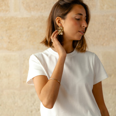 BOUCLES IVANA DORÉ #couleur_doré