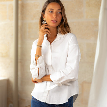 CHEMISIER LOUISIANE BLANC #couleur_blanc