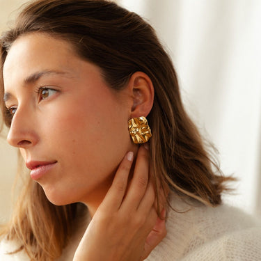 BOUCLES DIANE DORÉ #couleur_doré