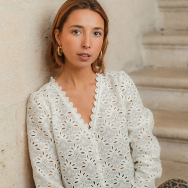 CHEMISIER SIXTINE BLANC #couleur_blanc