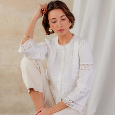 CHEMISIER LUCIEN BLANC #couleur_blanc