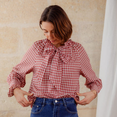 BLOUSE PAULA ROUGE #couleur_rouge