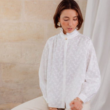 CHEMISIER MAXENCE BLANC #couleur_blanc