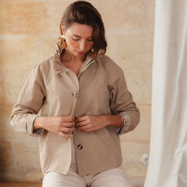 VESTE VICTORIA BEIGE #couleur_beige