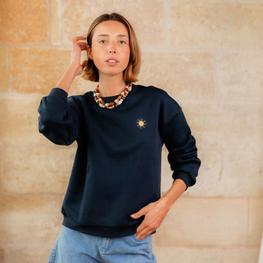 SWEAT NOÉ MARINE #couleur_marine