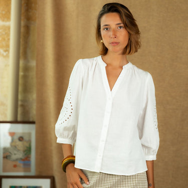 BLOUSE CONSTANCE BLANC #couleur_blanc