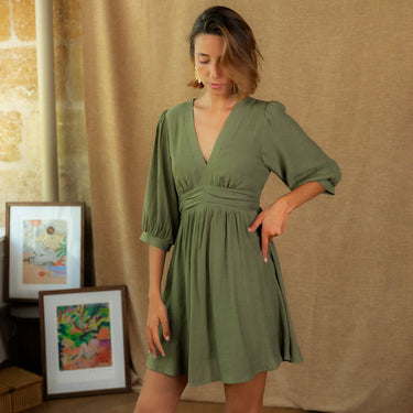 ROBE LENA VERT #couleur_vert