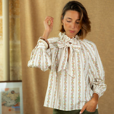BLOUSE HONORINE BEIGE #couleur_beige