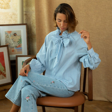 BLOUSE GISELE BLEU #couleur_bleu