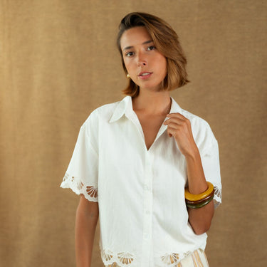 CHEMISIER SIMÉON BLANC #couleur_blanc