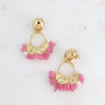 BOUCLES MAYA ROSE #couleur_rose