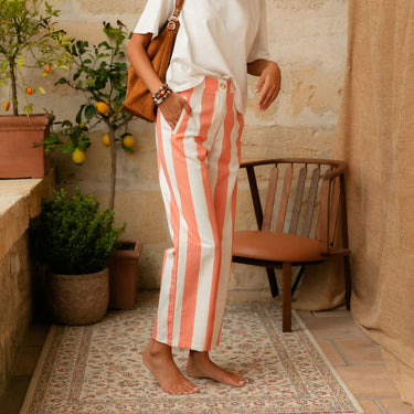 PANTALON PABLO ORANGE #couleur_orange