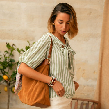 BLOUSE MARIETTE VERT #couleur_vert