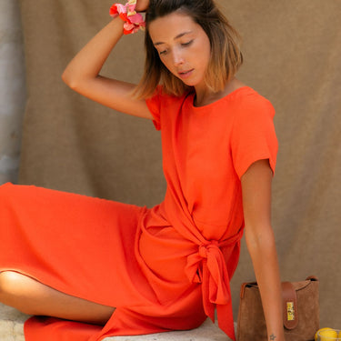 ROBE LARA CORAIL #couleur_corail