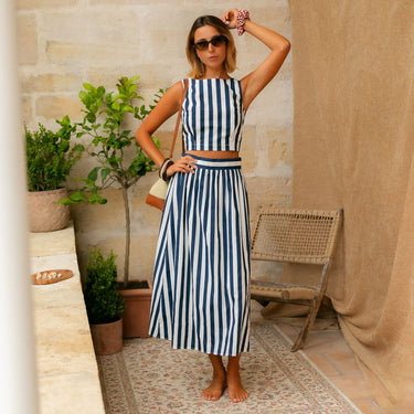 JUPE BENEDICTE BLEU MARINE #couleur_bleu-marine