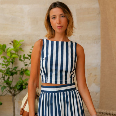 TOP BENEDICTE BLEU MARINE #couleur_bleu-marine