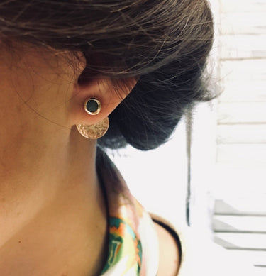 BOUCLES BETTY DORÉ / VERT #couleur_doré-/-vert