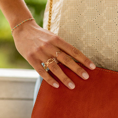 BAGUE JUDITH DORÉ #couleur_doré