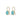 BOUCLES CLARENCE BLEU TURQUOISE / DORÉ #couleur_bleu-turquoise-/-doré