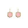 BOUCLES CLARENCE DORÉ / ROSE #couleur_doré-/-rose